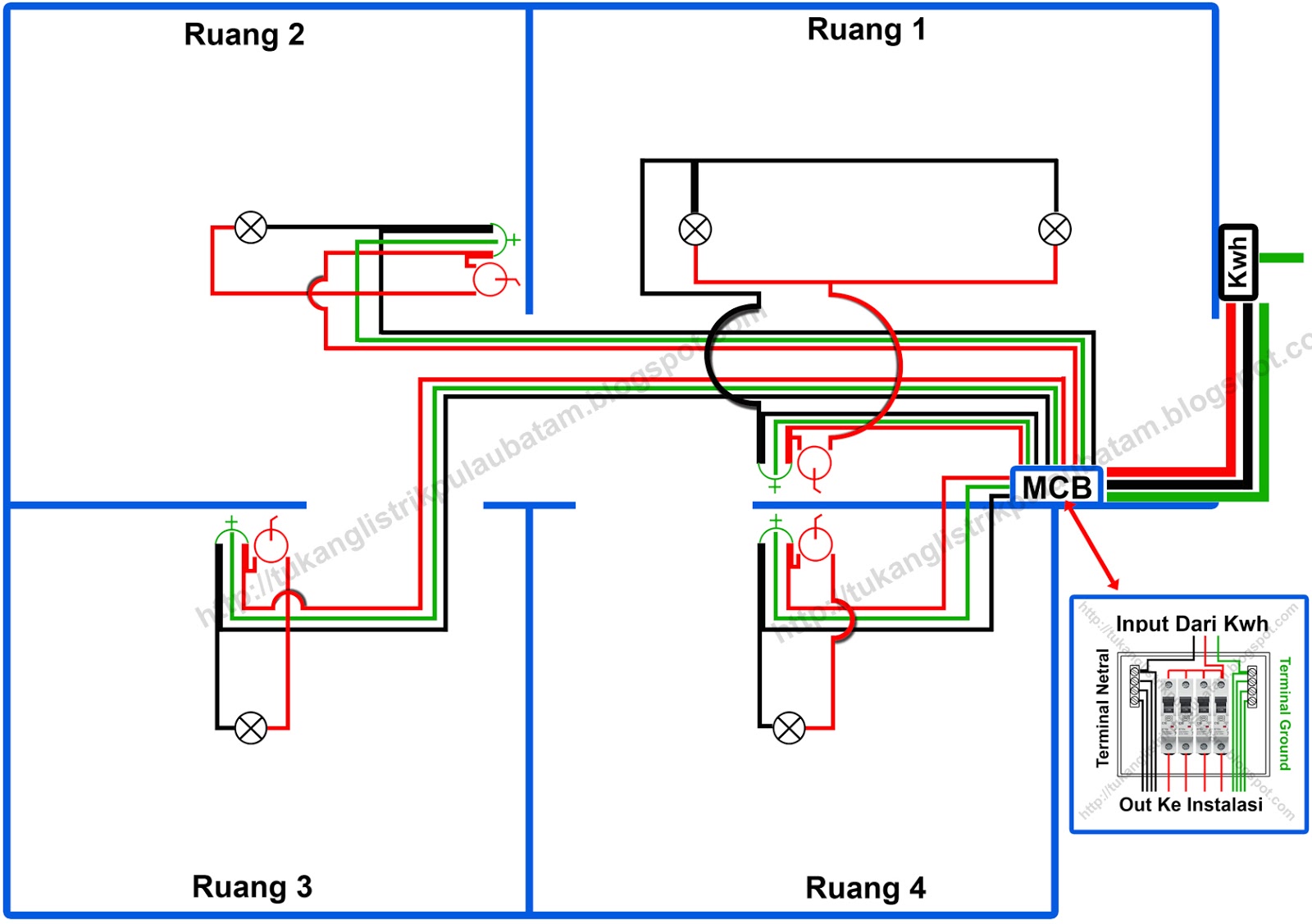 Detail Contoh Instalasi Listrik Rumah Nomer 40