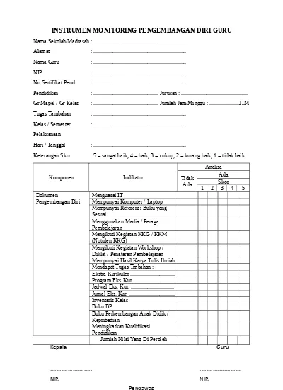 Detail Contoh Instrumen Asesmen Nomer 44