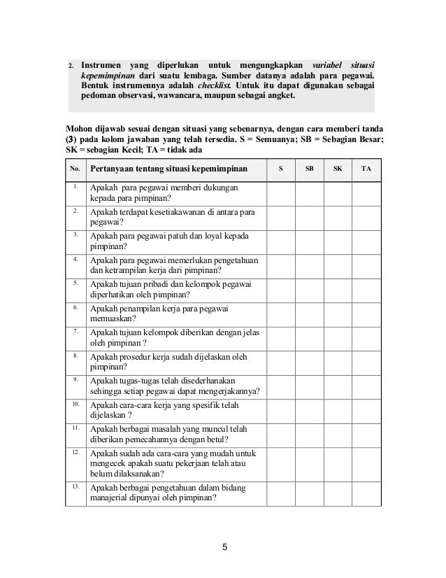 Detail Contoh Instrumen Penelitian Nomer 12