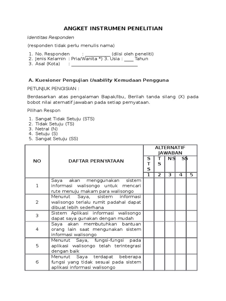 Detail Contoh Instrumen Penelitian Nomer 35