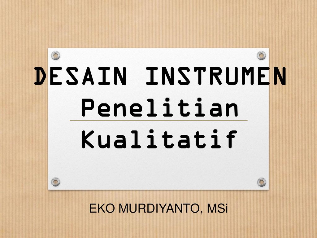 Detail Contoh Instrumen Penelitian Kualitatif Nomer 42