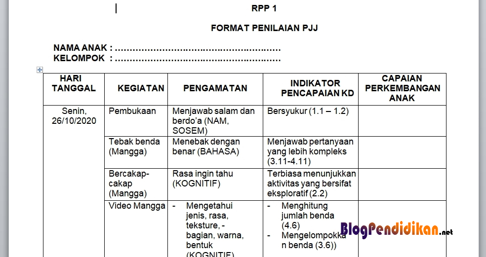 Detail Contoh Instrumen Penilaian Kognitif Nomer 34