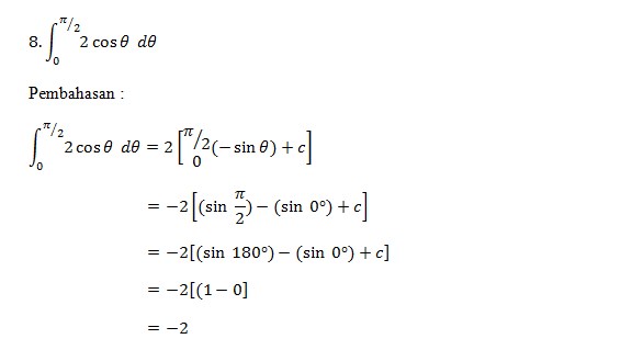 Detail Contoh Integral Trigonometri Nomer 24