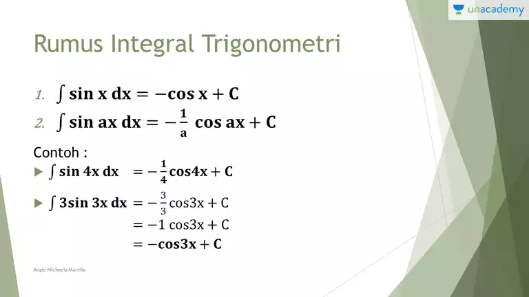 Detail Contoh Integral Trigonometri Nomer 25