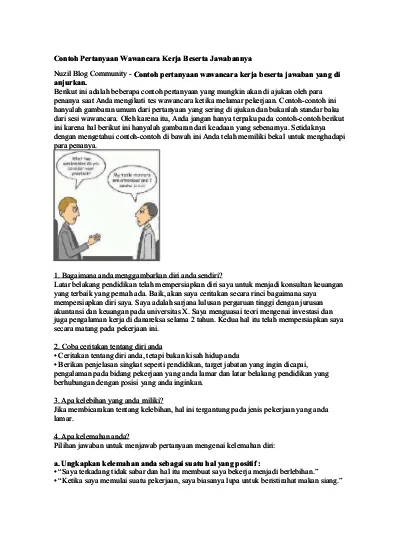 Detail Contoh Interview Kerja Nomer 35