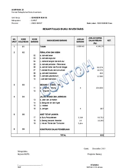 Detail Contoh Inventaris Barang Nomer 58