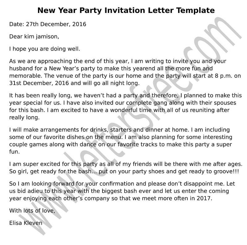Detail Contoh Invitation Letter Nomer 36