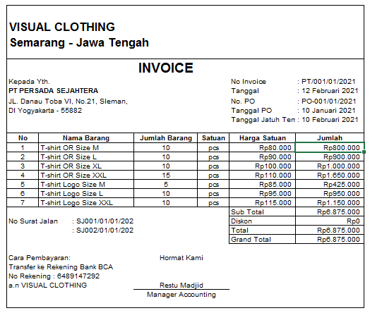 Detail Contoh Invoice Barang Nomer 31