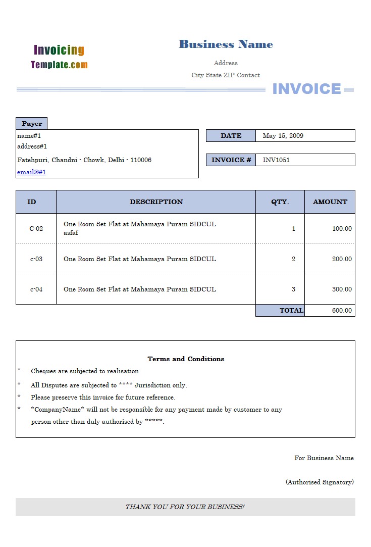 Detail Contoh Invoice Down Payment Nomer 3