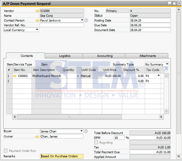 Detail Contoh Invoice Down Payment Nomer 33