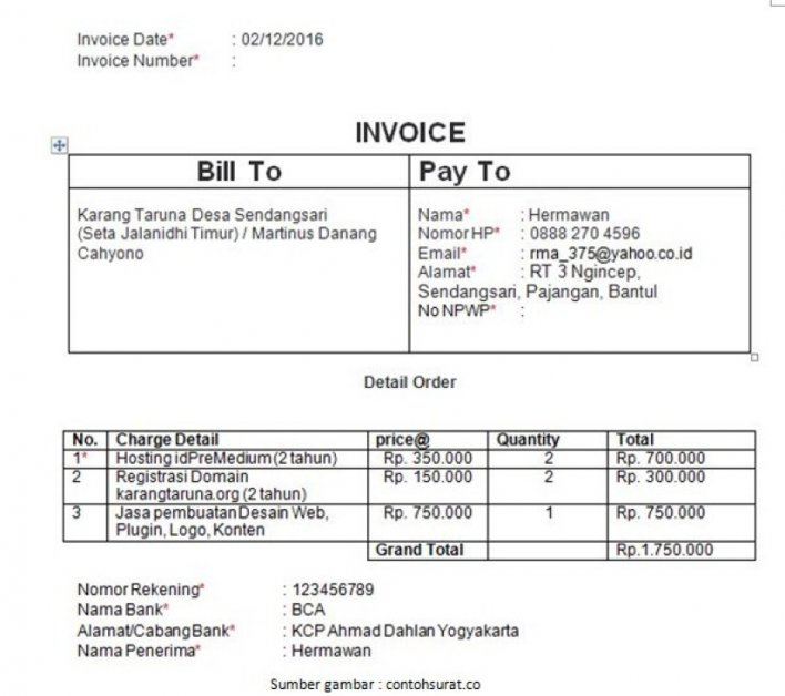 Detail Contoh Invoice Pelunasan Nomer 23