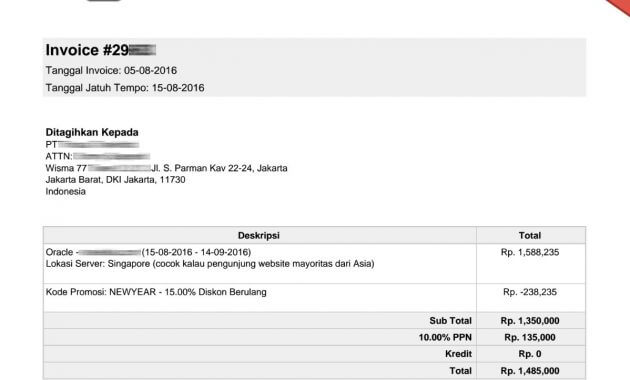 Detail Contoh Invoice Pelunasan Nomer 24