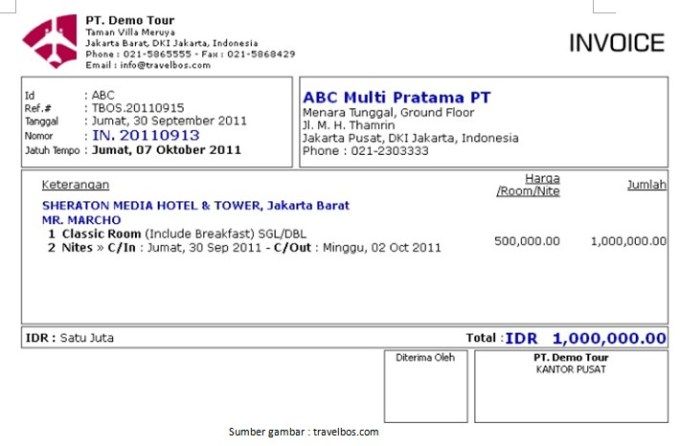 Detail Contoh Invoice Pelunasan Nomer 5