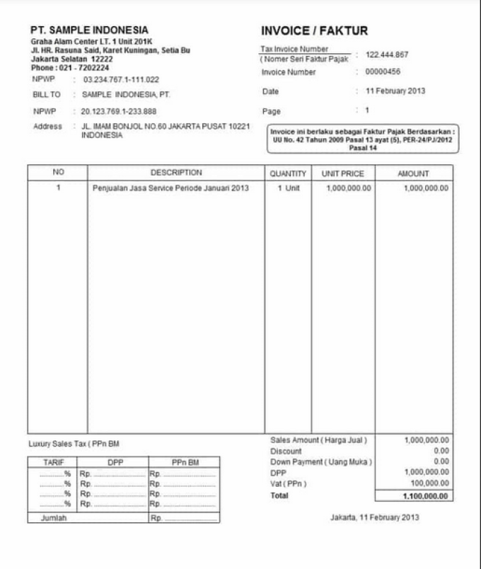 Detail Contoh Invoice Pembayaran Nomer 45