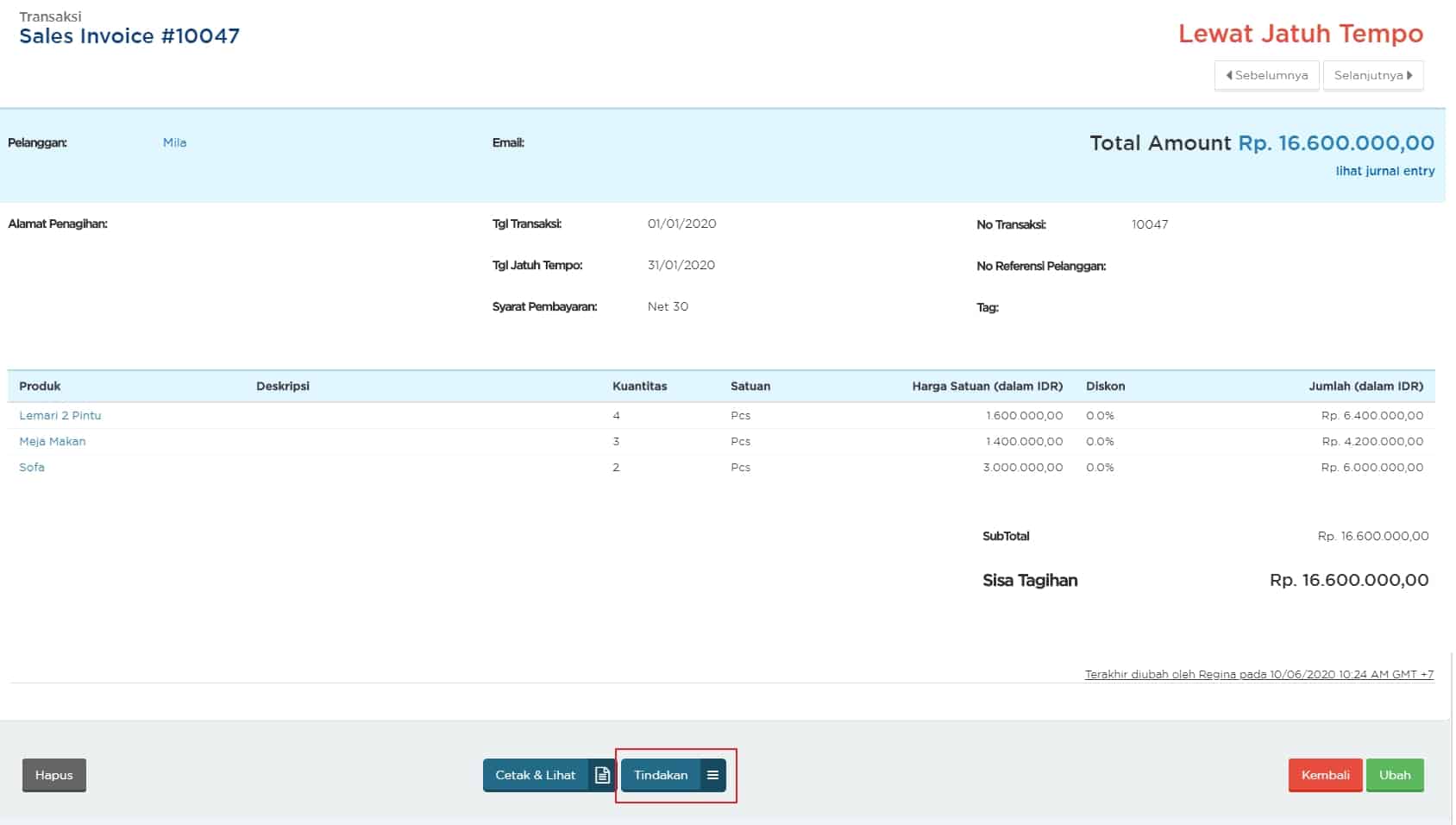 Detail Contoh Invoice Pembayaran Nomer 49