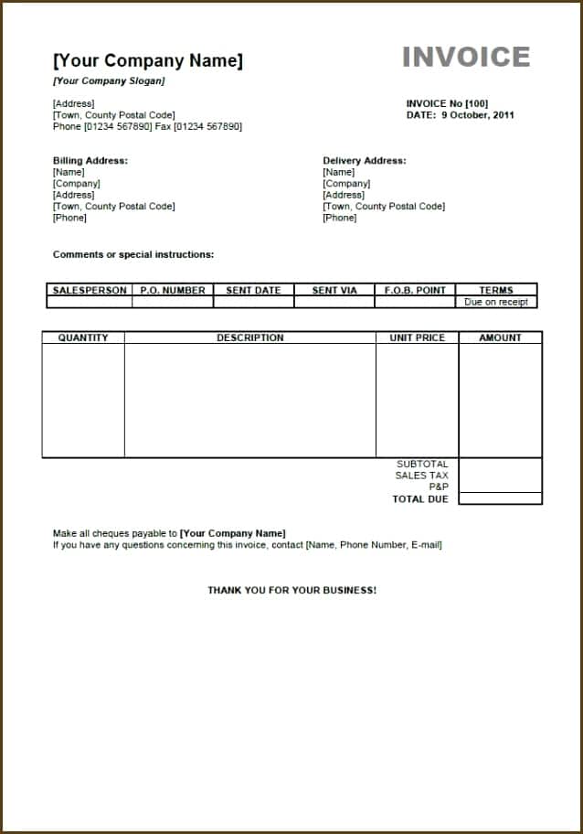 Detail Contoh Invoice Pembelian Nomer 6