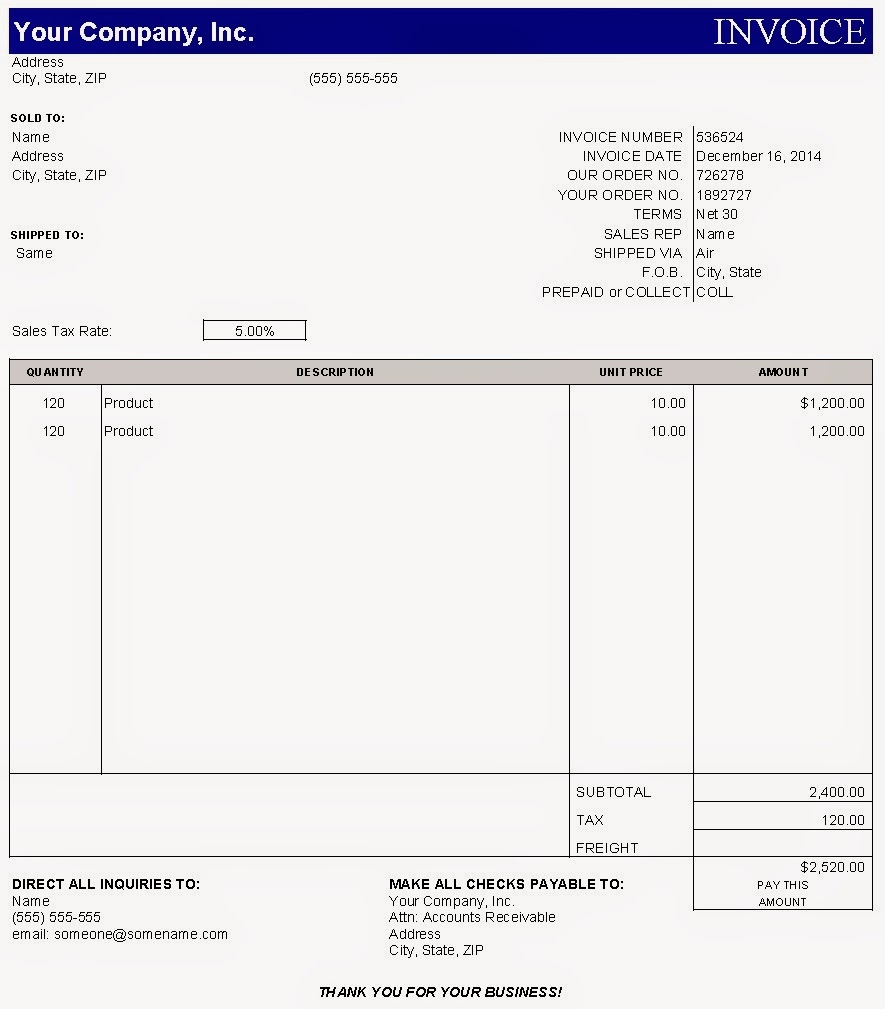 Detail Contoh Invoice Proyek Nomer 20