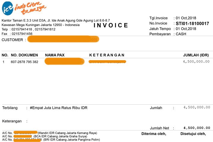 Detail Contoh Invoice Proyek Nomer 28