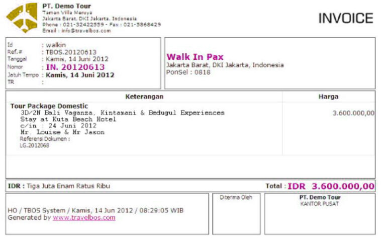 Detail Contoh Invoice Proyek Nomer 33