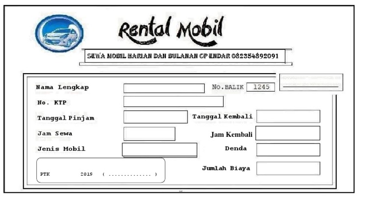 Detail Contoh Invoice Rental Mobil Nomer 13