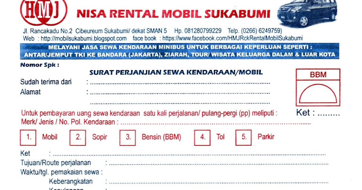 Detail Contoh Invoice Rental Mobil Nomer 32