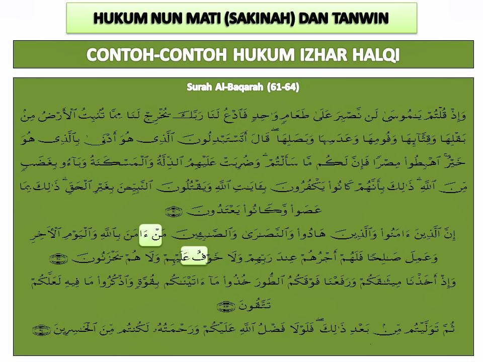 Detail Contoh Iqlab Dalam Surat Al Baqarah Nomer 18