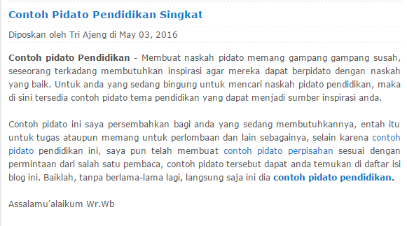 Detail Contoh Isi Pidato Singkat Nomer 22