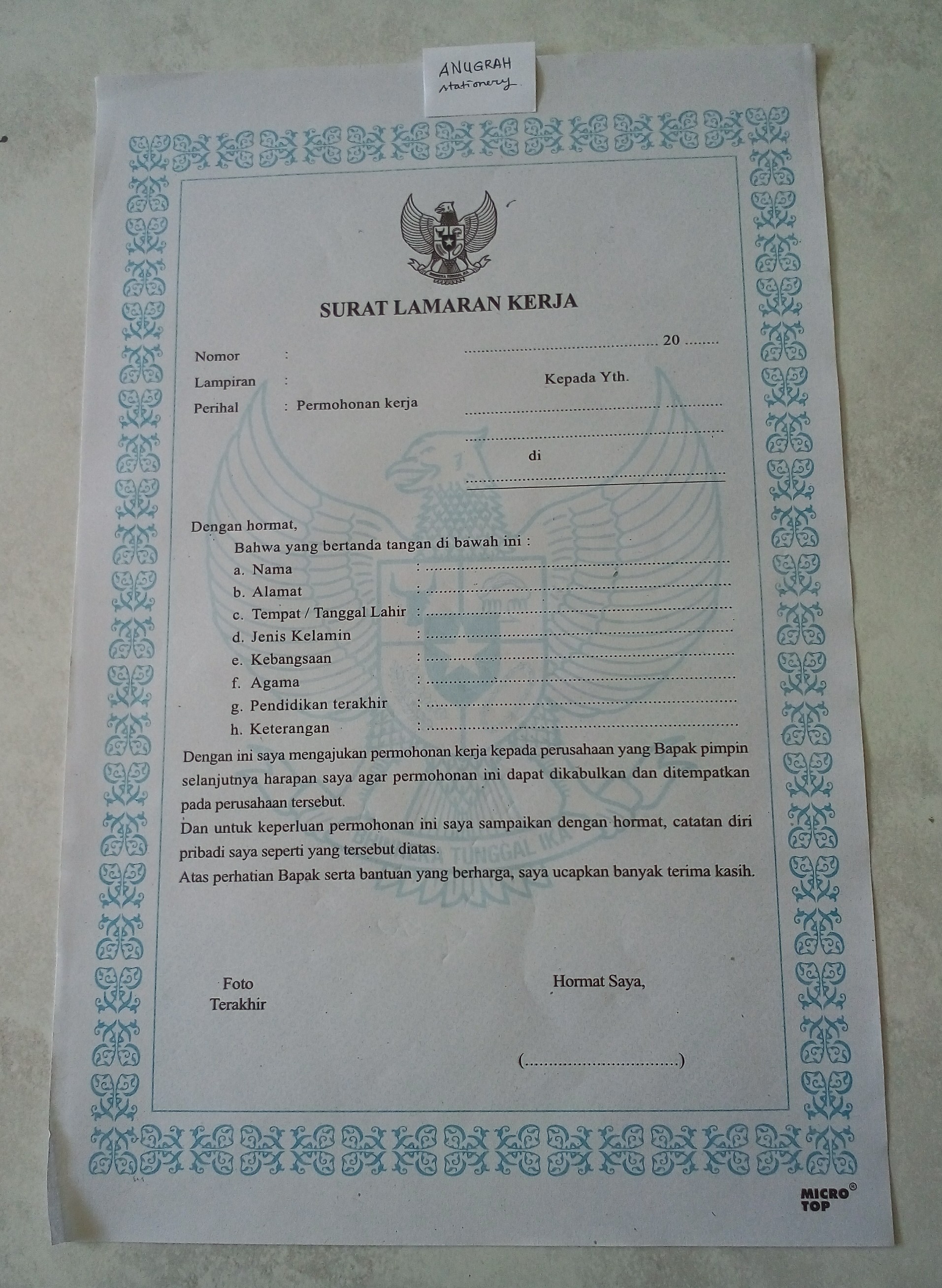 Detail Contoh Isi Surat Lamaran Pekerjaan Nomer 49