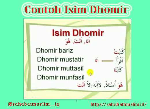 Detail Contoh Isim Dhomir Nomer 4