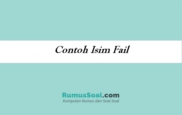 Detail Contoh Isim Fail Nomer 24