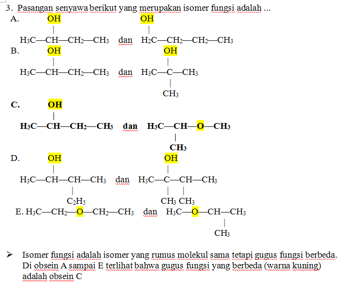 Detail Contoh Isomer Struktur Nomer 56