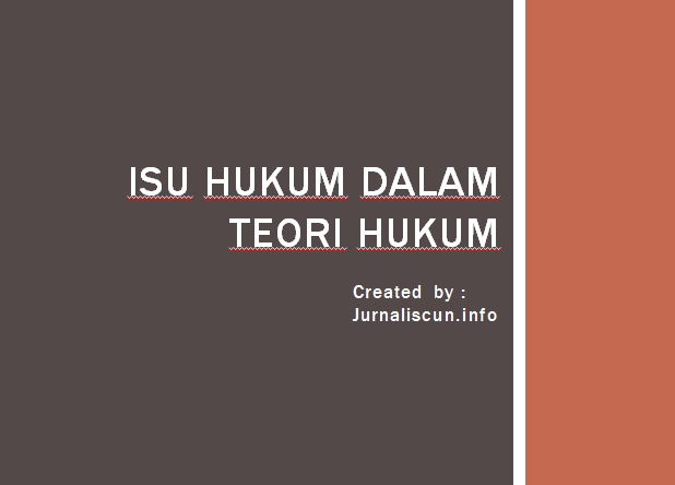 Detail Contoh Isu Hukum Nomer 2