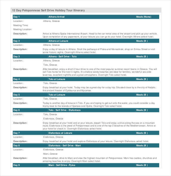 Detail Contoh Itinerary Yang Bagus Nomer 22