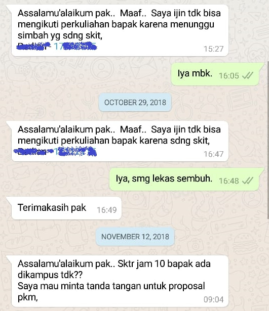 Detail Contoh Izin Sakit Lewat Whatsapp Nomer 6