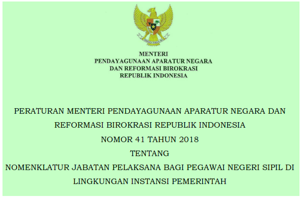 Detail Contoh Jabatan Pelaksana Nomer 5