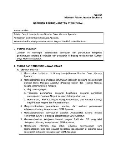 Detail Contoh Jabatan Struktural Nomer 4