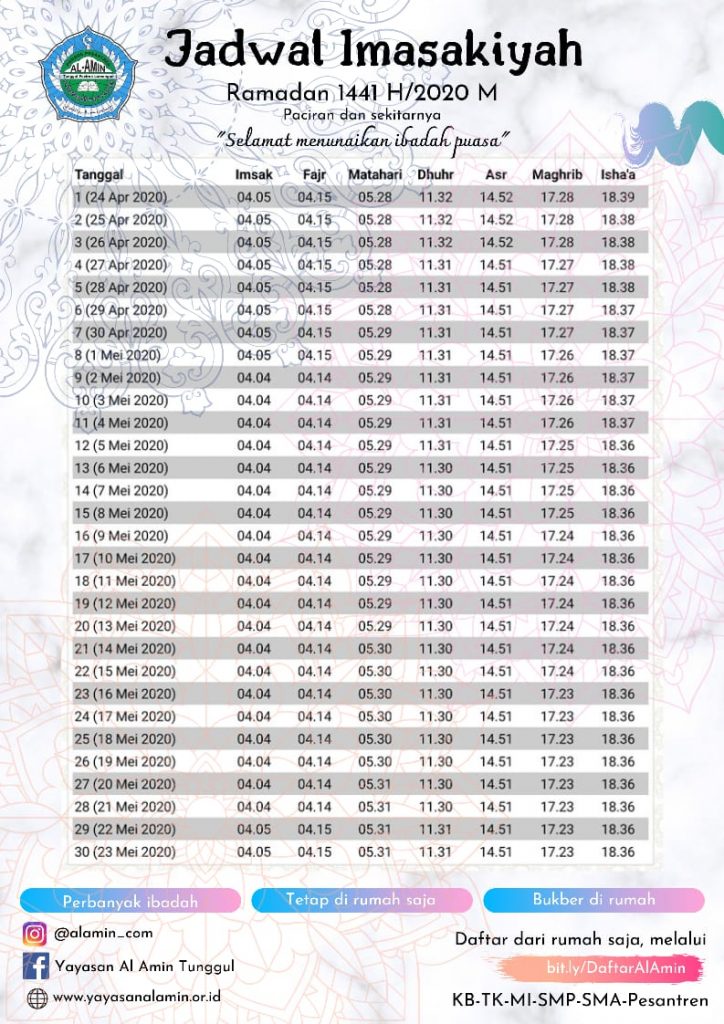 Detail Contoh Jadwal Imam Tarawih Nomer 30