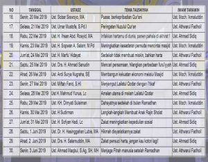 Detail Contoh Jadwal Imam Tarawih Nomer 44