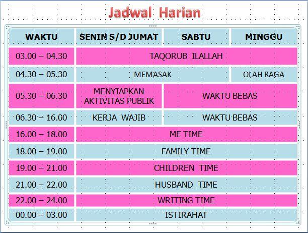 Detail Contoh Jadwal Kegiatan Harian Pribadi Nomer 10