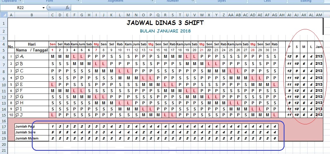 Detail Contoh Jadwal Kerja 3 Shift Nomer 14