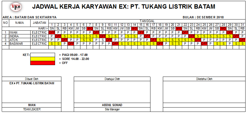 Detail Contoh Jadwal Kerja 3 Shift Nomer 15