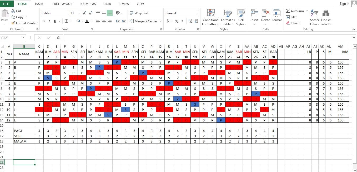 Detail Contoh Jadwal Kerja 3 Shift Nomer 21