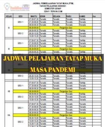 Detail Contoh Jadwal Pelajaran Sd Nomer 18