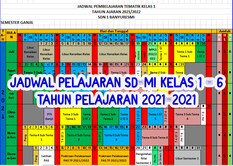 Detail Contoh Jadwal Pelajaran Sd Nomer 24