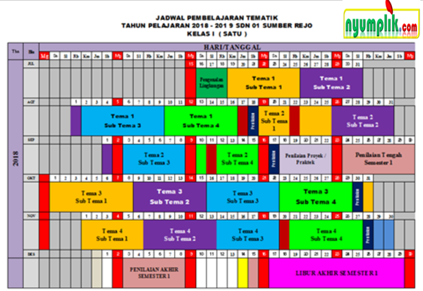 Detail Contoh Jadwal Pelajaran Sd Nomer 47