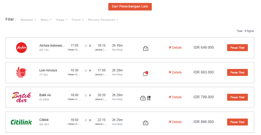 Detail Contoh Jadwal Penerbangan Pesawat Nomer 39