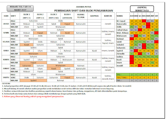 Detail Contoh Jadwal Piket Kantor Nomer 49