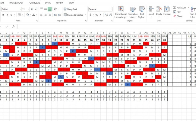 Detail Contoh Jadwal Security 4 Orang 2 Shift Nomer 18