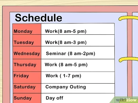 Detail Contoh Jadwal Sehari Hari Nomer 41