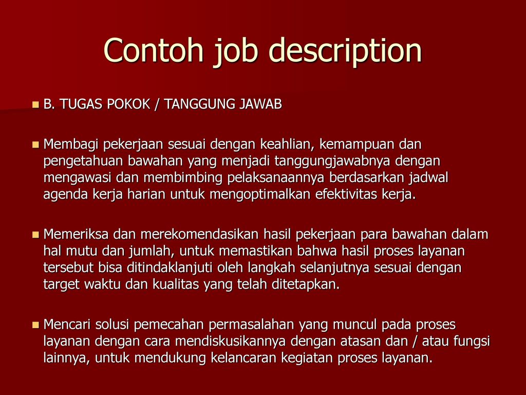 Detail Contoh Job Description Nomer 36